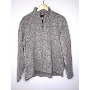 Wrangler Authentics Rugged Pullover Sweater Gray Marbled Large ~